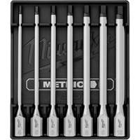 Long Metric Bit Socket Set, Hex, 3/8" Drive, 7 Pcs Waymarc Industries Inc