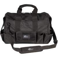 Phantom Collection 18" Contractor's Tool Bag, Ballistic Polyester, 25 Pockets, Black Waymarc Industries Inc