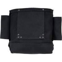Phantom Collection Nut & Bolt Bag with 2 Sleeves, Canvas, 3 Pockets, Black Waymarc Industries Inc
