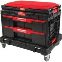Ensemble de coffres &agrave; outils Arx de 3 morceaux avec socle &agrave; roulettes pivotantes, 23-1/10" x 15" x 13-2/5', Noir Waymarc Industries Inc