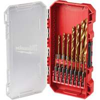 SHOCKWAVE Impact-Duty Drill Bit  Set, 15 Pieces, Titanium Waymarc Industries Inc