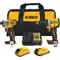 Ensemble de perceuse-visseuse sans fil et sans balais de premi&egrave;re qualit&eacute; XR, 20 V Waymarc Industries Inc