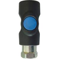 TOPQUIK S1 Industrial Quick Coupler, Polyester Composite/Stainless Steel, 1/4", Female NPT, 174 PSI Waymarc Industries Inc