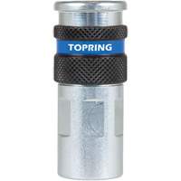 QUIKSILVER 2 Industrial Quick Coupler, Zinc-Plated Steel, 1/4", Female NPT, 362 PSI Waymarc Industries Inc