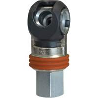 TOPQUIK SC Industrial Swing Quick Coupler, Nickel-Plated Steel, 3/8", Female NPT, 360 PSI Waymarc Industries Inc