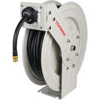 D&eacute;vidoir de tuyau &agrave; rappel automatique &agrave; bras simple de type L MAXREEL avec tuyau en caoutchouc, Air, 3/8" x 50', Tuyau simple, 250 PSI Waymarc Industries Inc
