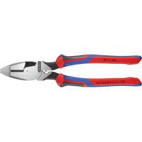 High Leverage Lineman's Pliers New England with Fish Tape Puller, Crimper & KNIPEXTEND Handle Waymarc Industries Inc