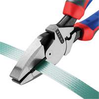 High Leverage Lineman's Pliers New England with Fish Tape Puller, Crimper & KNIPEXTEND Handle Waymarc Industries Inc