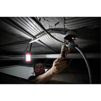 Rechargeable Low-Profile Magnetic Task Light, LED, 100/250/500 Lumens, Plastic/Aluminum Housing Waymarc Industries Inc