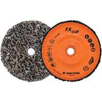 Brosse-boisseau FX, 4-1/2" dia., Oxyde d'aluminium Waymarc Industries Inc