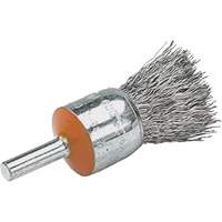 Brosses mont&eacute;es &agrave; fils cr&ecirc;p&eacute;s, 1/2", Fils 0,02", Tige 1/4" Waymarc Industries Inc
