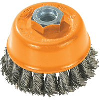 Brosse-boisseau, 3" dia. x 5/8"-11 arbre Waymarc Industries Inc