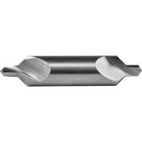 Combined Centre Drill and Countersink, #1, 0.0469" Small Diameter, 1/8" Large Diameter, High Speed Steel UU610 | Waymarc Industries Inc