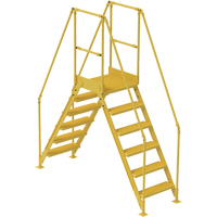 Crossover Ladder, 92" Overall Span, 60" H x 24" D, 24" Step Width Waymarc Industries Inc