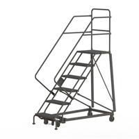Heavy Duty Safety Slope Ladder, 6 Steps, Perforated, 50° Incline, 60" High Waymarc Industries Inc