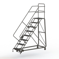 Heavy Duty Safety Slope Ladder, 8 Steps, Perforated, 50° Incline, 80" High Waymarc Industries Inc