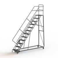 Heavy Duty Safety Slope Ladder, 12 Steps, Serrated, 50° Incline, 120" High Waymarc Industries Inc