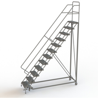 &eacute;chelles en angle de s&eacute;curit&eacute;, 12 marches, Stri&eacute;, Inclinaison 50°, Hauteur 120" Waymarc Industries Inc