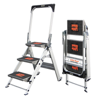 Safety Stepladder with Bar & Tray, 2.2', Aluminum, 300 lbs. Capacity, Type 1A VD432 | Waymarc Industries Inc