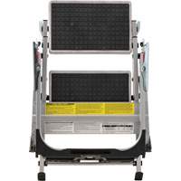 Tilt & Roll Step Stool Ladder, 2 Steps, 23" x 21" x 34.50" High VD438 | Waymarc Industries Inc