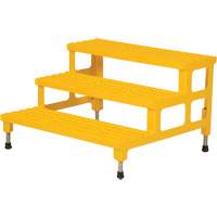 Adjustable Step-Mate Stand, 3 Step(s), 36-3/16" W x 33-7/8" L x 22-1/4" H, 500 lbs. Capacity VD448 | Waymarc Industries Inc