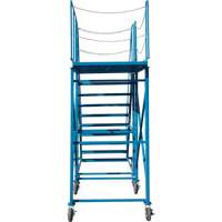 Snow Ladder, Steel, 10 Steps, 99" H, 85-1/2" D, 48" Step, Serrated Waymarc Industries Inc