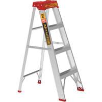 Step Ladder, 4', Aluminum, 200 lbs. Capacity, Type 3 Waymarc Industries Inc