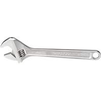 Adjustable Wrench, 12-1/8" L, 1-19/32" Max Width, Chrome Waymarc Industries Inc