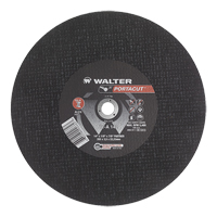 Meule &agrave; tronçonner rapide en acier inoxydable Portacut, 14" x 1/8", Arbre de 7/8", Type 1, Oxyde d'aluminium, 5400 Tr/min Waymarc Industries Inc