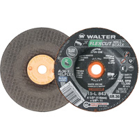FLEXCUT MILL SCALE Grinding Wheel, 4-1/2", 36 Grit, Aluminum Oxide, 5/8"-11, 13300 RPM, Type 29 Waymarc Industries Inc