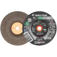 FLEXCUT MILL SCALE™ Grinding Wheel, 5", 36 Grit, Aluminum Oxide, 5/8"-11, 12200 RPM, Type 29 VV710 | Waymarc Industries Inc