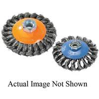 Brosse concave &agrave; fils nou&eacute;s, 6" dia. x 5/8"-11 arbre Waymarc Industries Inc