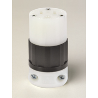 Grounding Straight Blade Connector, 5-15R, Nylon Waymarc Industries Inc