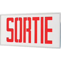 Enseignes sortie Stella - Sortie, DEL, &agrave; raccordement fixe, 17-1/2" lo x 18-1/2" la, Français Waymarc Industries Inc