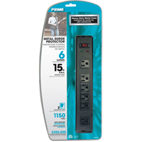 Surge Protector, 6 Outlets, 1150 J, 1875 W, 15' Cord Waymarc Industries Inc