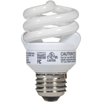 Economy Line Fluorescent Lamps, Spiral, 10 W, 2700 K, E27 Base, 8000 hrs. XC550 | Waymarc Industries Inc