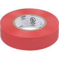 Electrical Tape, 19 mm (3/4") x 18 M (60'), Red, 7 mils XH383 | Waymarc Industries Inc