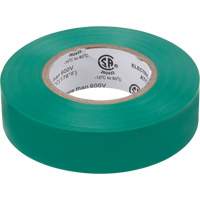 Electrical Tape, 19 mm (3/4") x 18 M (60'), Green, 7 mils XH384 | Waymarc Industries Inc