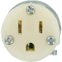 Hospital Grade Extension Plug Connector, 5-15R, Nylon XI199 | Waymarc Industries Inc