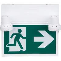 Running Man Sign with Security Lights, LED, Battery Operated/Hardwired, 12-1/10" L x 11" W, Pictogram XI790 | Waymarc Industries Inc