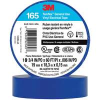Temflex™ General Use Vinyl Electrical Tape 165, 19 mm (3/4") x 18 M (60'), Blue, 6 mils XI862 | Waymarc Industries Inc