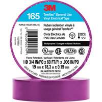 Temflex™ General Use Vinyl Electrical Tape 165, 19 mm (3/4") x 18 M (60'), Purple, 6 mils XI870 | Waymarc Industries Inc