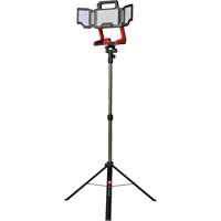 Lampe de travail &agrave; DEL professionnelle &agrave; panneaux pliants lumens sans fil 18V sur tr&eacute;pied, DEL, 3600 lumens Waymarc Industries Inc
