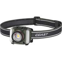 FL97R Tri-Colour Headlamp with Twist Focus & Voice Activation, LED, 830 Lumens, 2 Hrs. Run Time, Rechargeable Batteries Waymarc Industries Inc