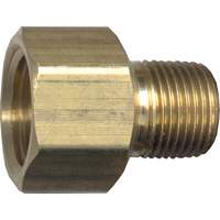 Pipe Adapter, FPT x NPT, 1/4" x 1/8" Dia., Brass Waymarc Industries Inc