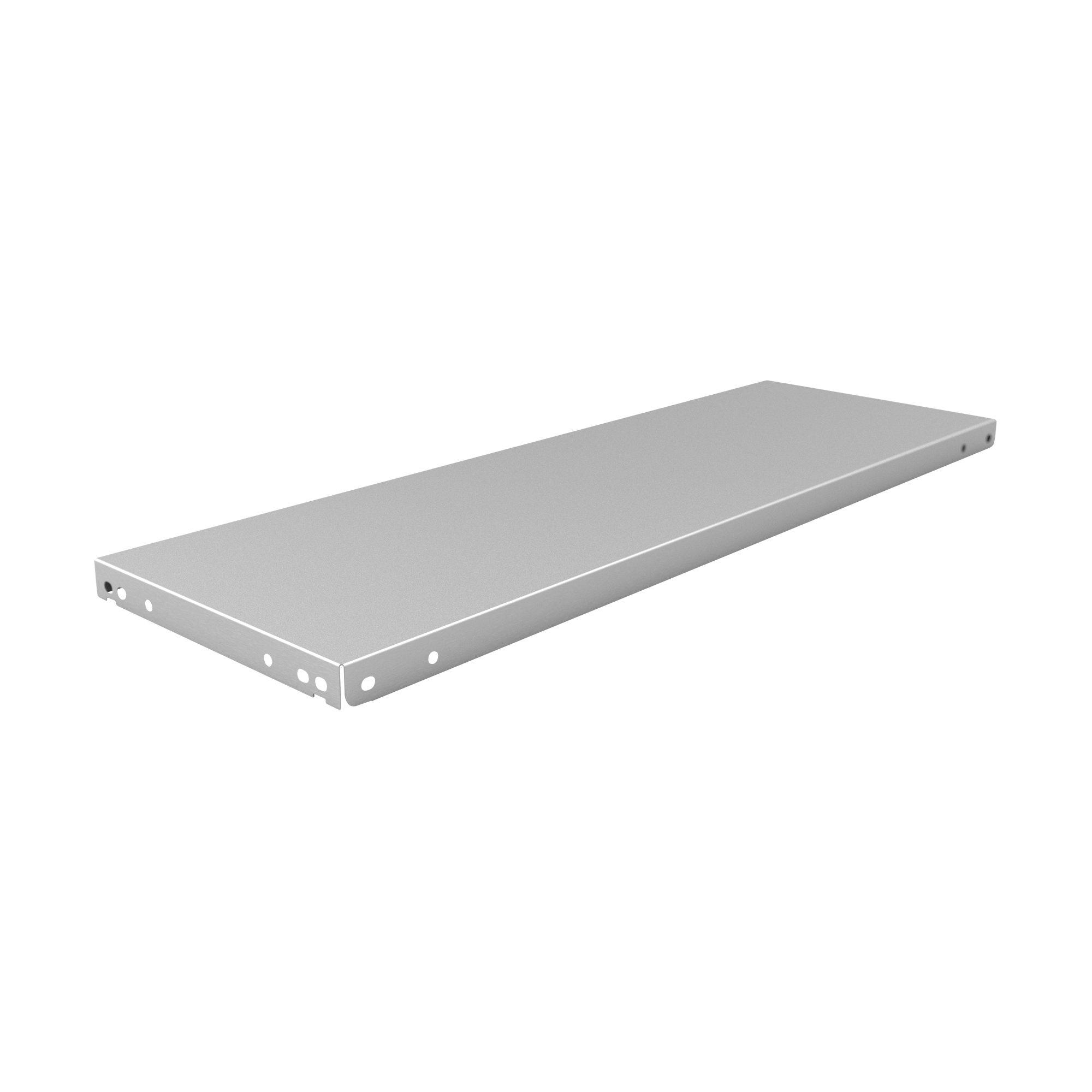 METALWARE Slotted Angle Shelf, Galvanized Steel, 36" W x 12" D
